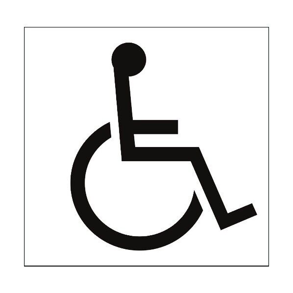 JISピクトサイン 障害がある人が使える施設 150角 6300001207 1点