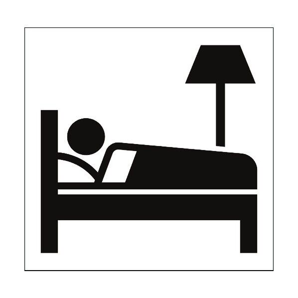 JISピクトサイン ホテル/宿泊施設 150角 6300001213 1点