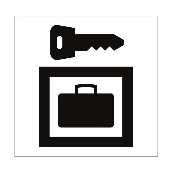 JISピクトサイン コインロッカー 150角 6300001216 1点