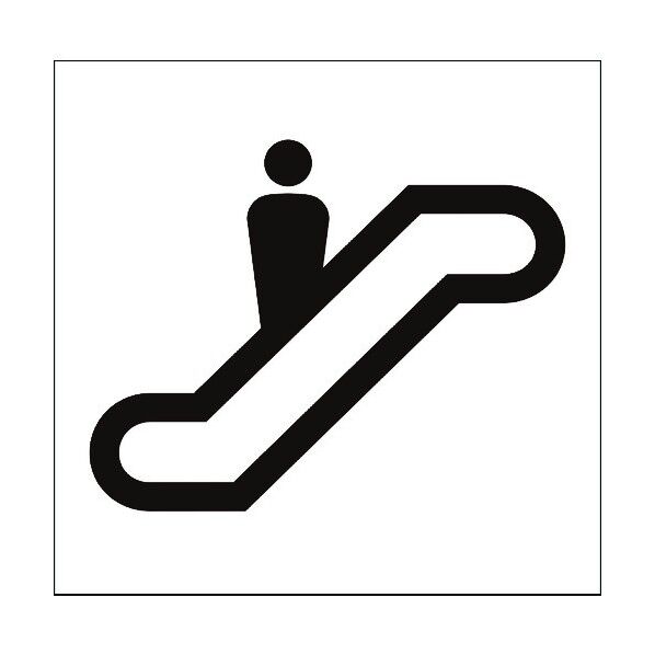 JISピクトサイン エスカレーター 150角 6300001226 1点