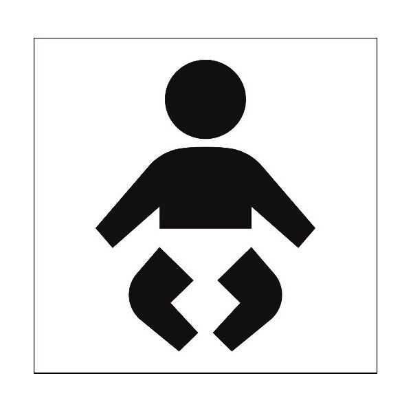 JISピクトサイン 乳幼児設備 150角 6300001231 1点