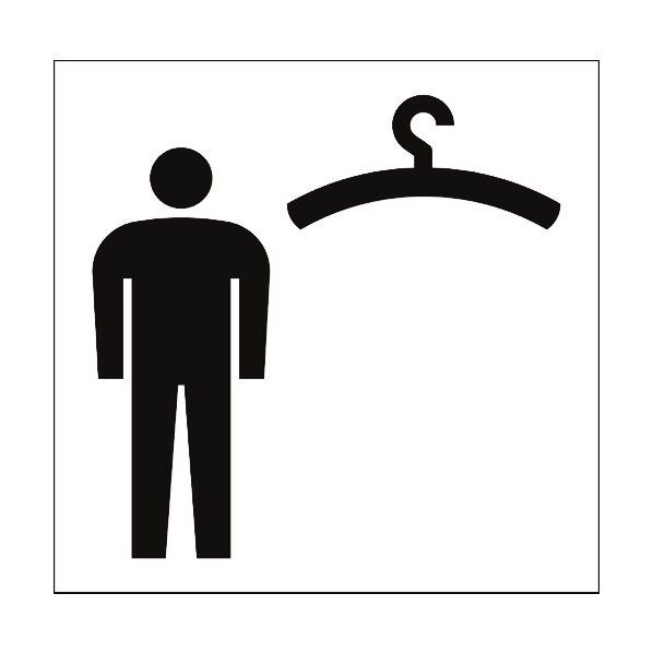 JISピクトサイン 更衣室 150角 6300001233 1点