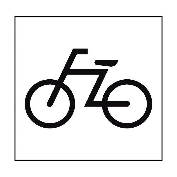 JISピクトサイン 自転車 150角 6300001263 1点