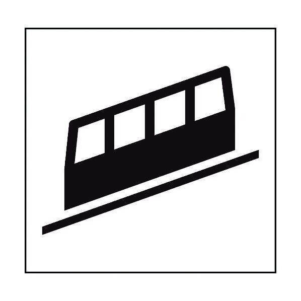 JISピクトサイン ケーブル鉄道 150角 6300001265 1点