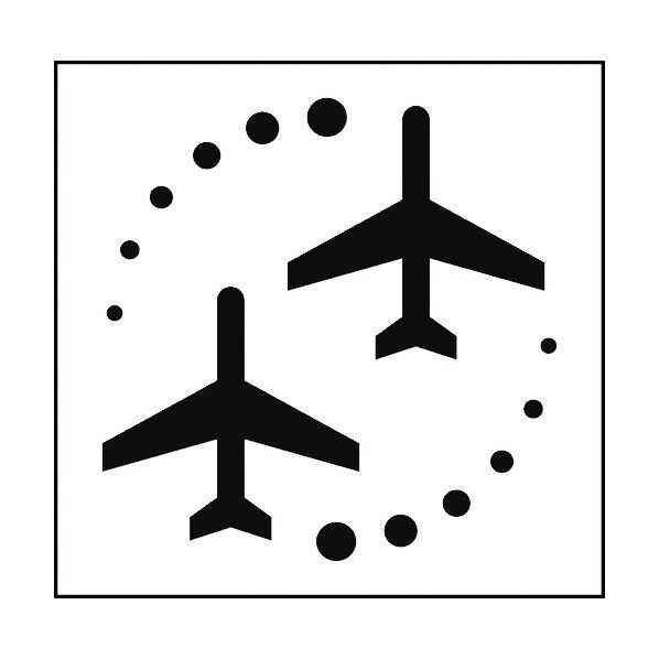 JISピクトサイン 乗り継ぎB 223角 6300001271 1点