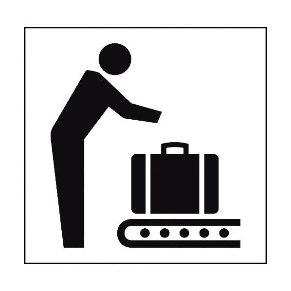 JISピクトサイン 手荷物受取所A 150角 6300001272 1点