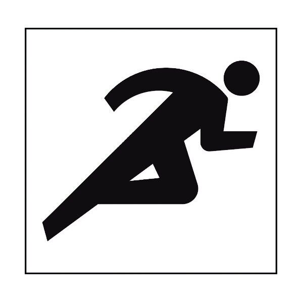 JISピクトサイン 陸上競技場 150角 6300001280 1点