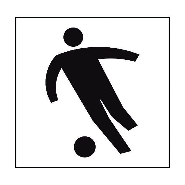 JISピクトサイン サッカー競技場 150角 6300001281 1点