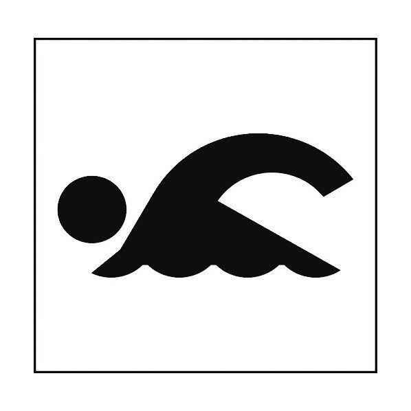 JISピクトサイン 海水浴場/プール 150角 6300001284 1点