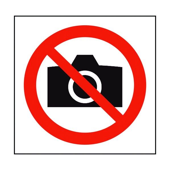 JISピクトサイン 撮影使用禁止 150角 6300001312 1点