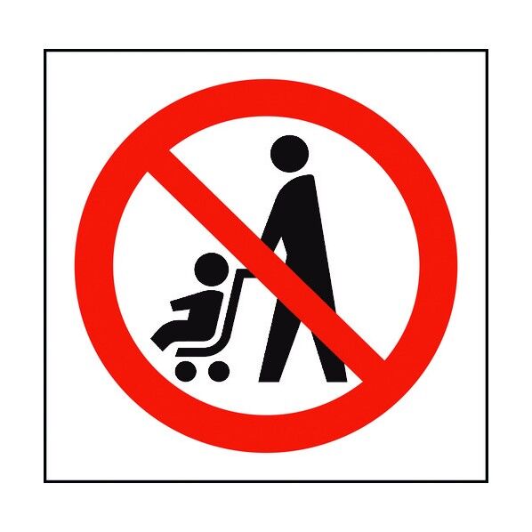 JISピクトサイン ベビーカー使用禁止 150角 6300001314 1点