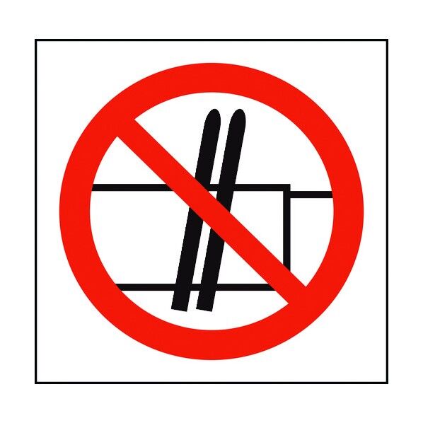 JISピクトサイン ホームドア:たてかけない 150角 6300001317 1点