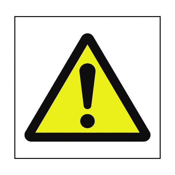 JISピクトサイン 一般注意 150角 6300001319 1点