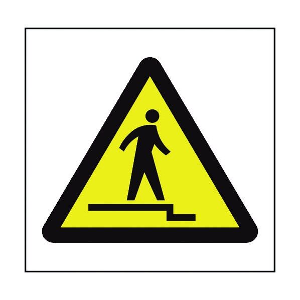 JISピクトサイン 下り段差注意 150角 6300001322 1点