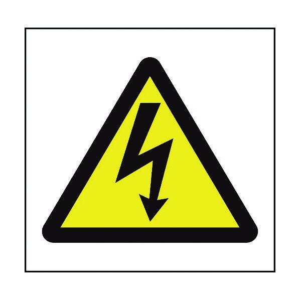 JISピクトサイン 感電注意 150角 6300001326 1点