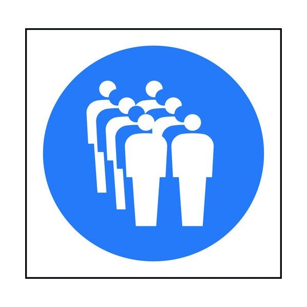 JISピクトサイン 二列並び 150角 6300001336 1点