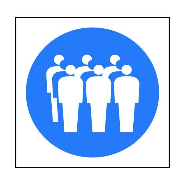 JISピクトサイン 三列並び 150角 6300001337 1点