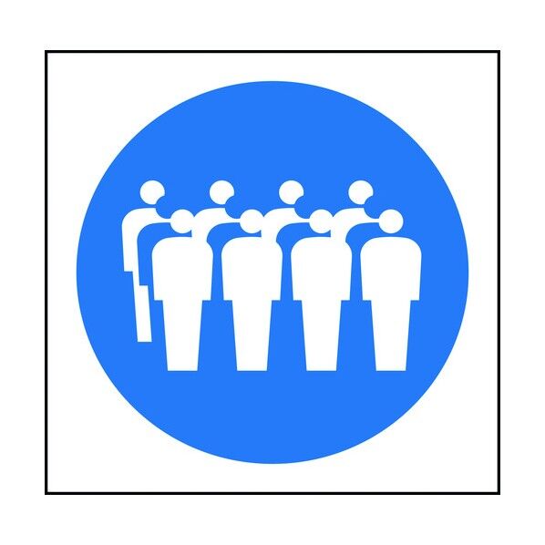 JISピクトサイン 四列並び 150角 6300001338 1点