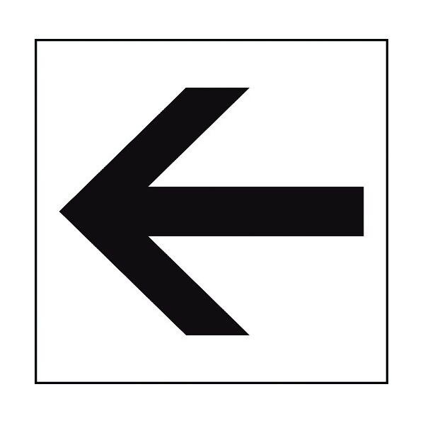 JISピクトサイン 矢印A 150角 6300001339 1点