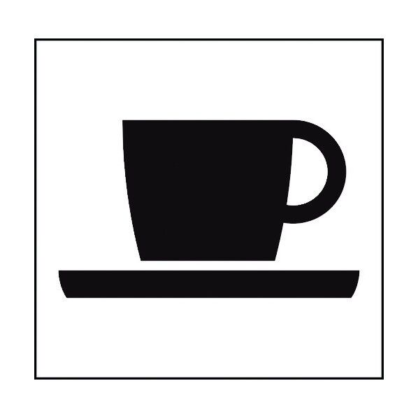 JISピクトサイン 喫茶・軽食 150角 6300001350 1点