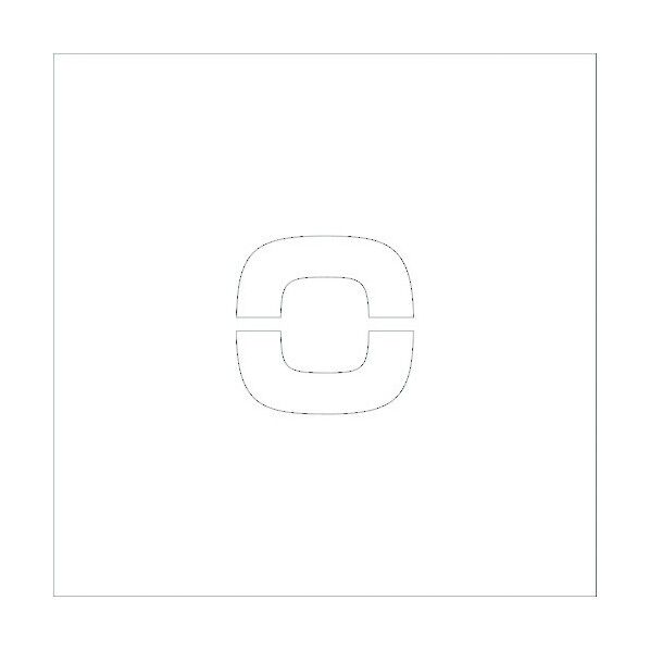 吹付けプレートH100 アルファベット o 6300002555 1点