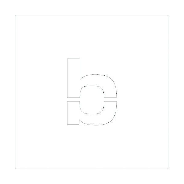 吹付けプレートH150 アルファベット b 6300002568 1点