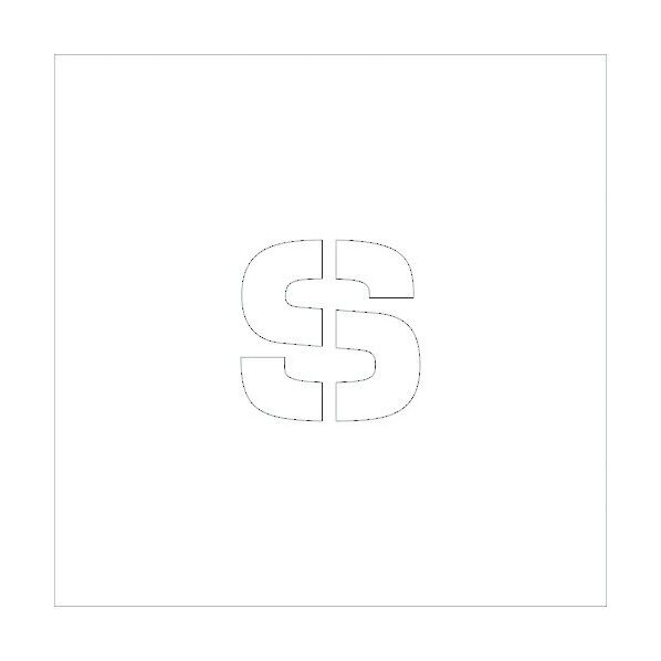 吹付けプレートH150 アルファベット s 6300002585 1点