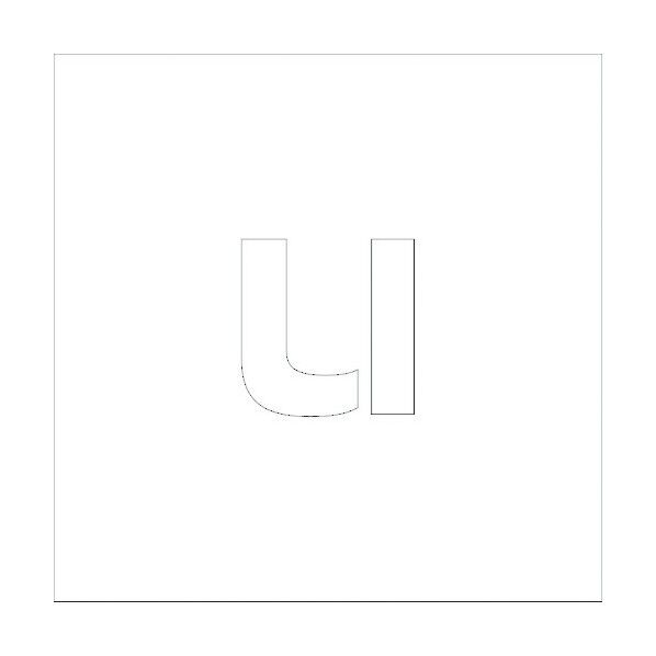 吹付けプレートH200 アルファベット u 6300002613 1点