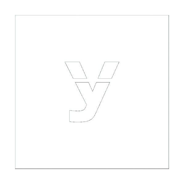 吹付けプレートH200 アルファベット y 6300002617 1点