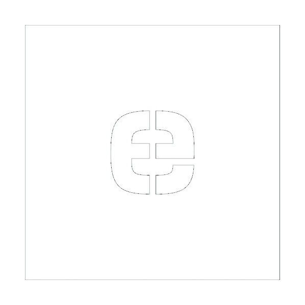 吹付けプレートH300 アルファベット e 6300002623 1点