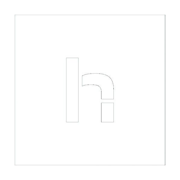 吹付けプレートH300 アルファベット h 6300002626 1点