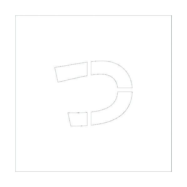 吹付けプレートH150 ひらがな つ 6300002708 1点