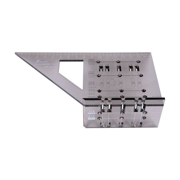 2×4止型定規 クリア