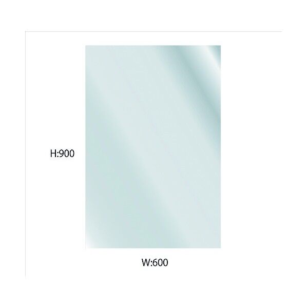 アクリルミラー H900mm x W600mm 厚み2mm 6300004414 1点