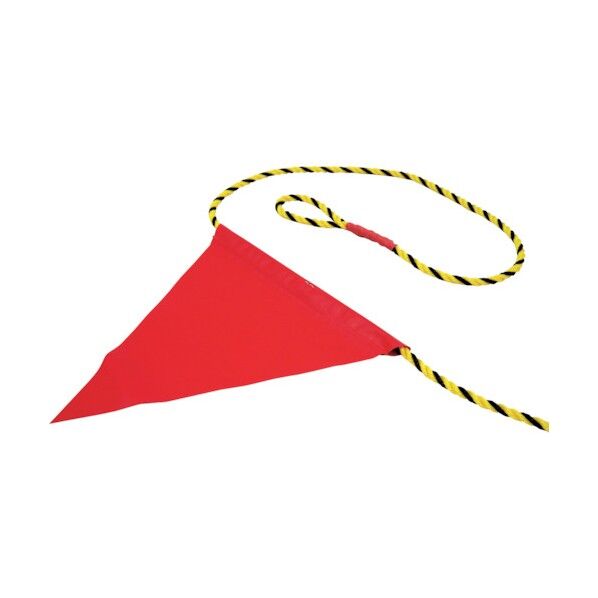 ※法人専用品※グリーンクロス 三角旗付トラロープ片側輪っか20m 6300004718 1本...