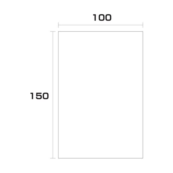 ポリエチレン袋 厚み0.02 4000枚 100幅x長さ150mm 6300004837 4000枚