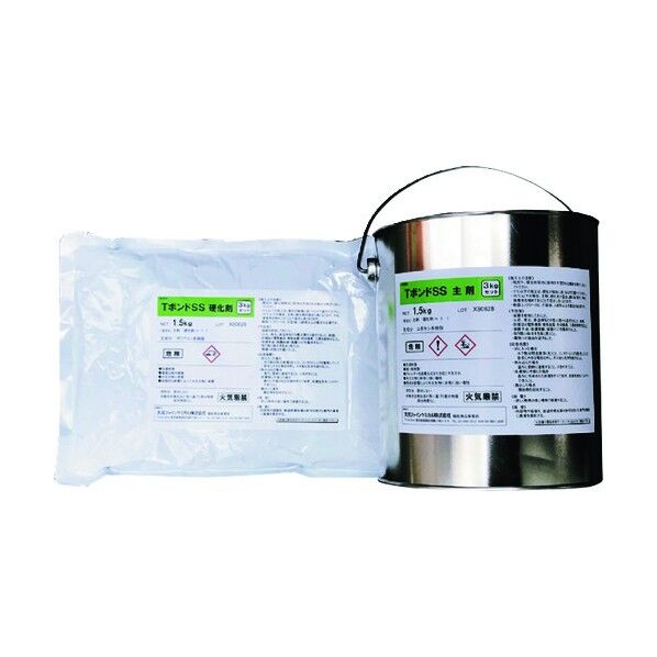 ラウンドポスト用 エポキシ系接着剤3kg缶 TSS-3K 6300004068 2缶