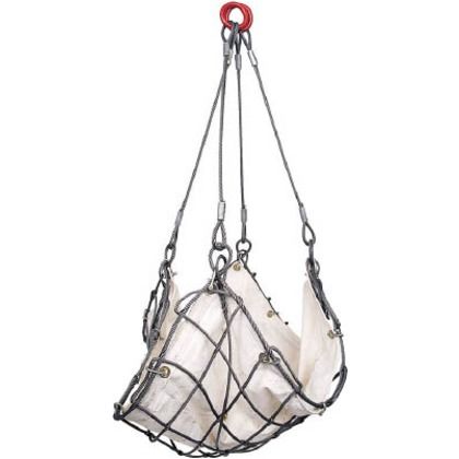 ワイヤーモッコシートなし1.2m角網目120mm WM1.2X12 1