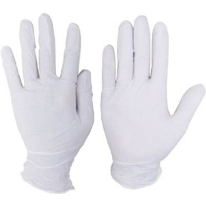 ニトリルディスポグローブＮｏ７７０ホワイト粉付Ｌサイズ（１００枚入） 770NBRL 100枚