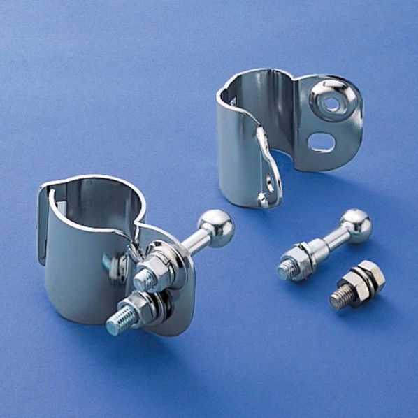 ミラー用ポール取付金具PK-38 安全標識 276550 1組