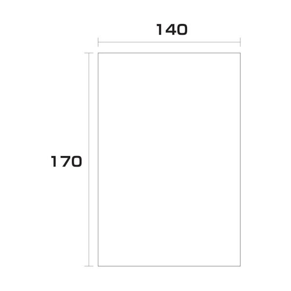 ポリエチレン袋 厚み0.02 2000枚 140幅x長さ170mm 6300004844 2000枚