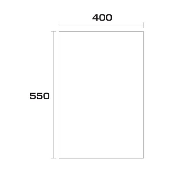 ポリエチレン袋 厚み0.02 1000枚 400幅x長さ550mm 6300004868 1000枚