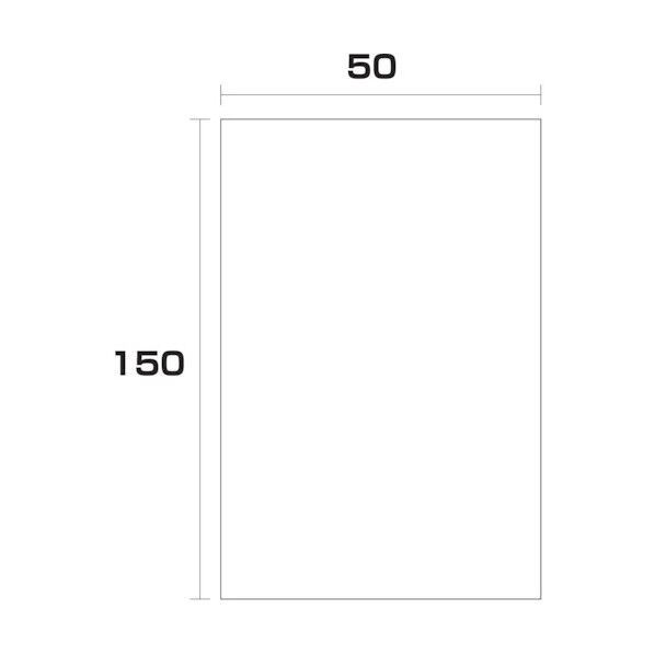 ポリエチレン袋 厚み0.03 5000枚 50幅x長さ150mm 6300004875 5000枚