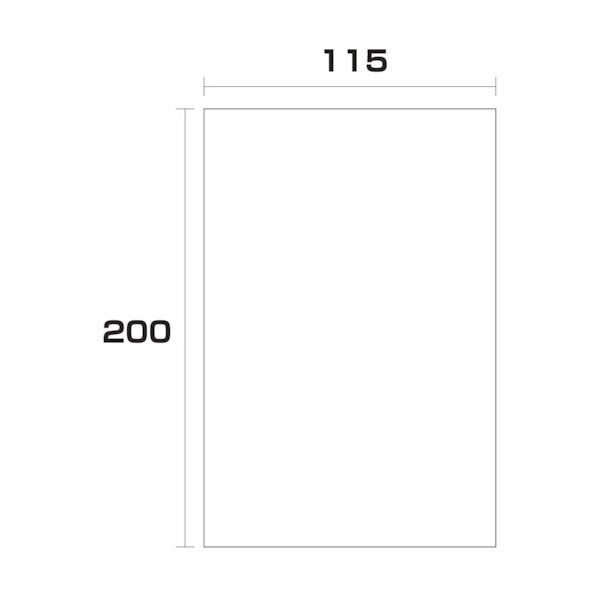 ポリエチレン袋 厚み0.03 1000枚 115幅x長さ200mm 6300004887 1000枚