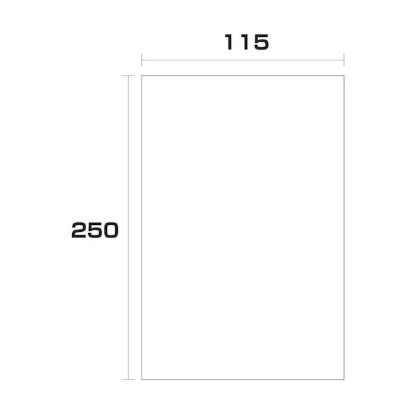 ポリエチレン袋 厚み0.03 1000枚 115幅x長さ250mm 6300004889 1000枚