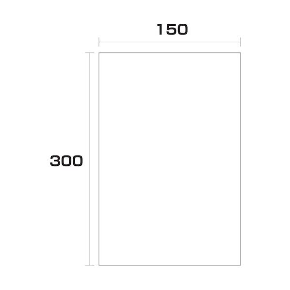ポリエチレン袋 厚み0.03 1000枚 150幅x長さ300mm 6300004896 1000枚