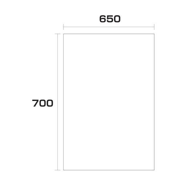 ポリエチレン袋 厚み0.03 500枚 650幅x長さ700mm 6300004916 500枚
