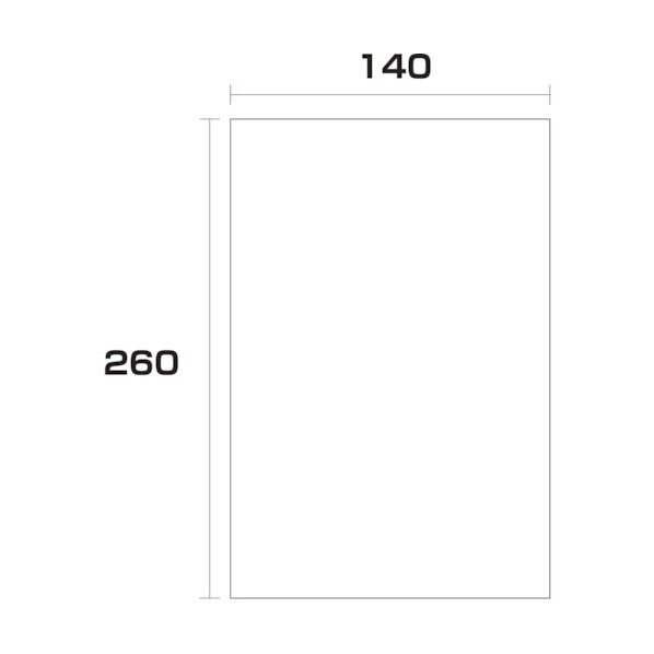 ポリエチレン袋 厚み0.04 1000枚 140幅x長さ260mm 6300004929 1000枚