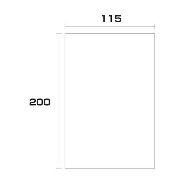 ポリエチレン袋 厚み0.05 1000枚 115幅x長さ200mm 6300004958 1000枚