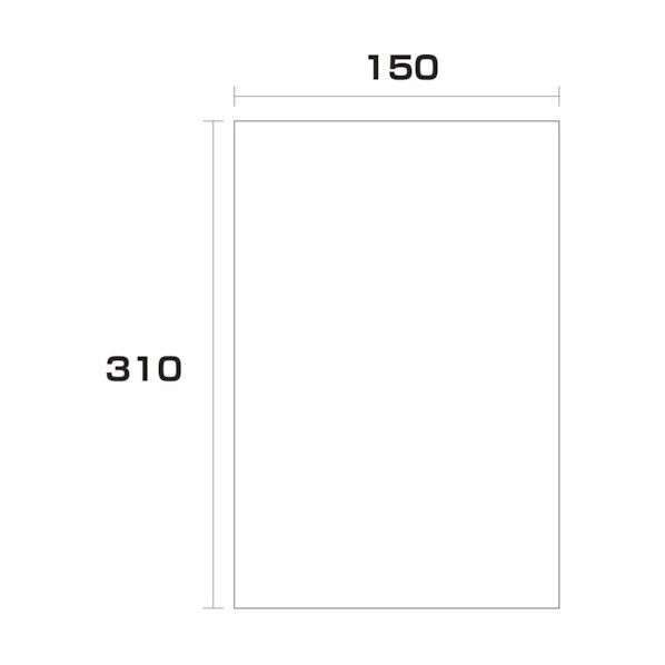 ポリエチレン袋 厚み0.05 1000枚 150幅x長さ310mm 6300004966 1000枚